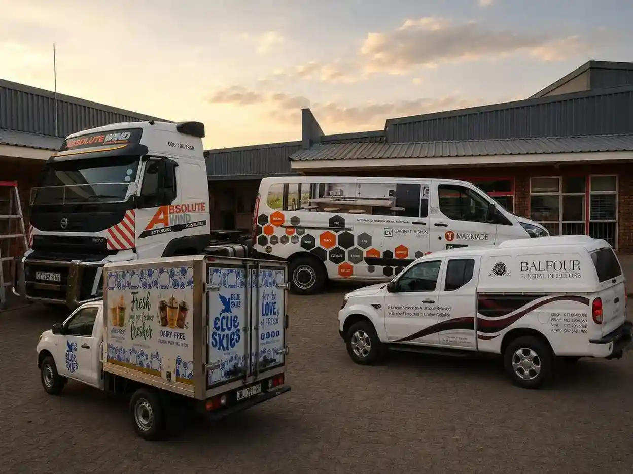 Vehicle wraps and fleet branding